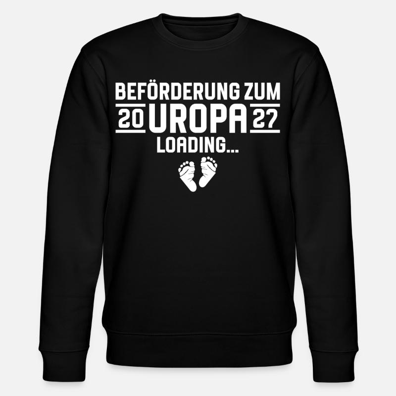 Beförderung zum Uropa 2027 loading - Stanley/Stella Unisex Bio-Sweatshirt CHANGER  - Schwarz