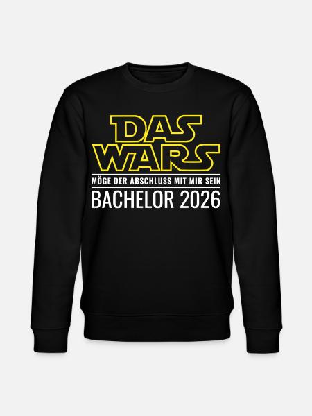 Bachelor 2026 Das wars - Stanley/Stella Unisex Bio-Sweatshirt CHANGER  - Schwarz