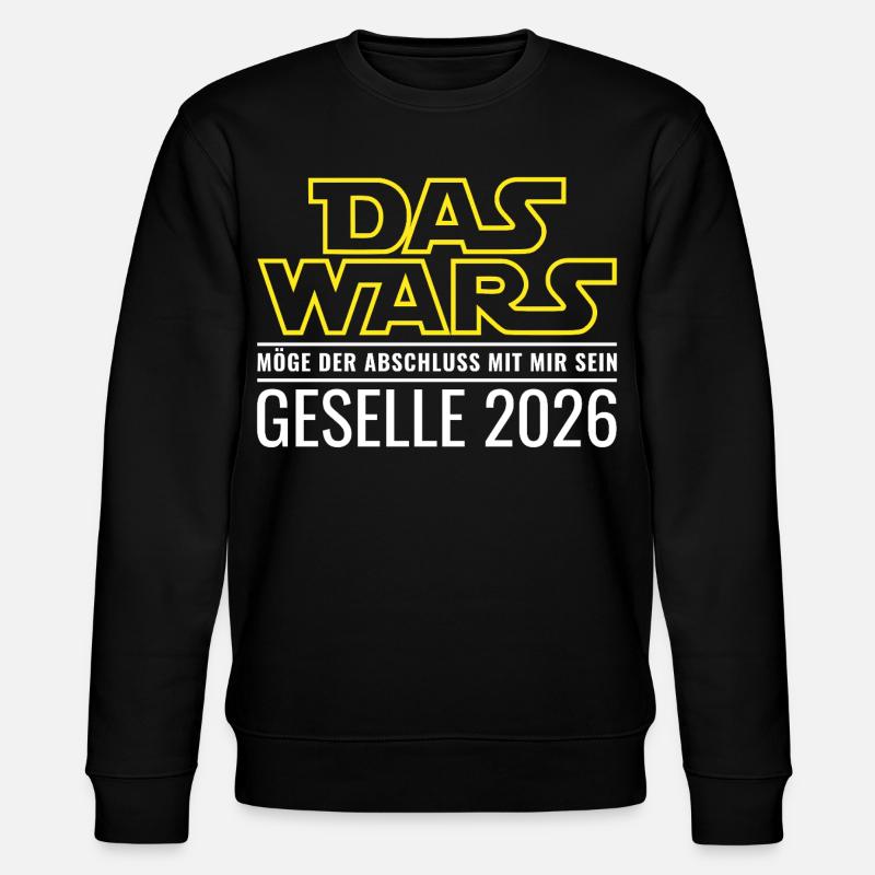 Geselle 2026 Das wars - Stanley/Stella Unisex Bio-Sweatshirt CHANGER - Schwarz
