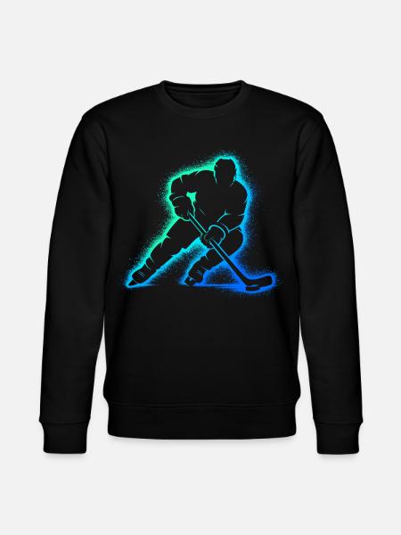 Eishockey Spieler Geschenk Junge Hockey - Stanley/Stella CHANGER Unisex Organic Sweatshirt - black