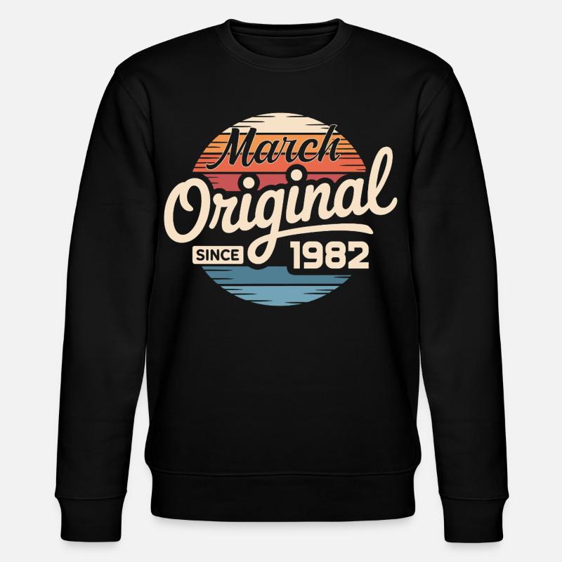 Legendary since march 1982 - Stanley/Stella CHANGER Unisex Organic Sweatshirt - black
