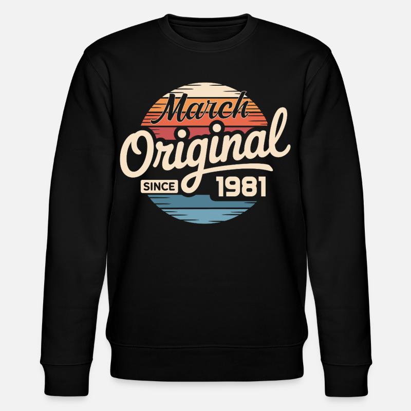 Légendaire depuis mars 1981 - Sweat bio CHANGER Stanley/Stella Unisexe - noir