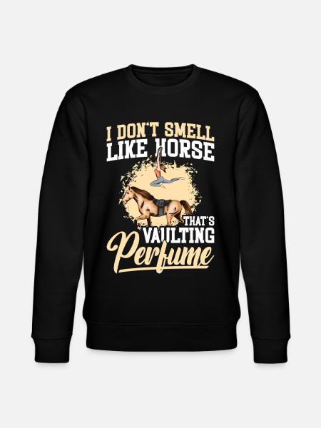 Pferdegymnastik Künstlerisches Reitpferd - Stanley/Stella Unisex Bio-Sweatshirt CHANGER - Schwarz