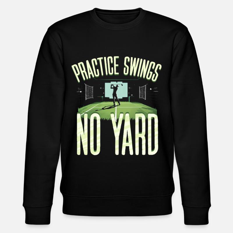 Golfsimulator Practice Swings No Yard - Stanley/Stella Unisex Bio-Sweatshirt CHANGER  - Schwarz
