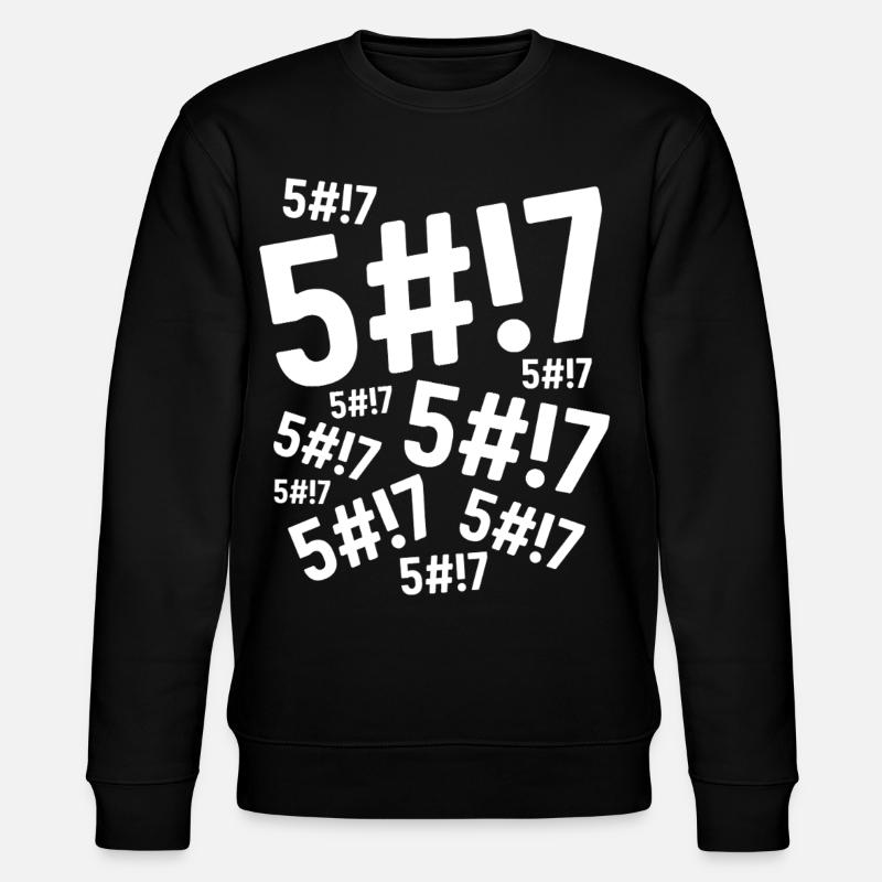 Scheiße, Scheiße, Scheiße, - Stanley/Stella Unisex Bio-Sweatshirt CHANGER - Schwarz