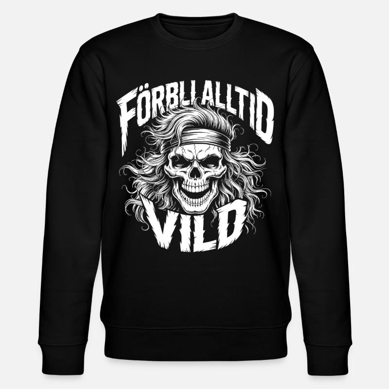 Wild Side Skull - Stanley/Stella Unisex Bio-Sweatshirt CHANGER  - Schwarz