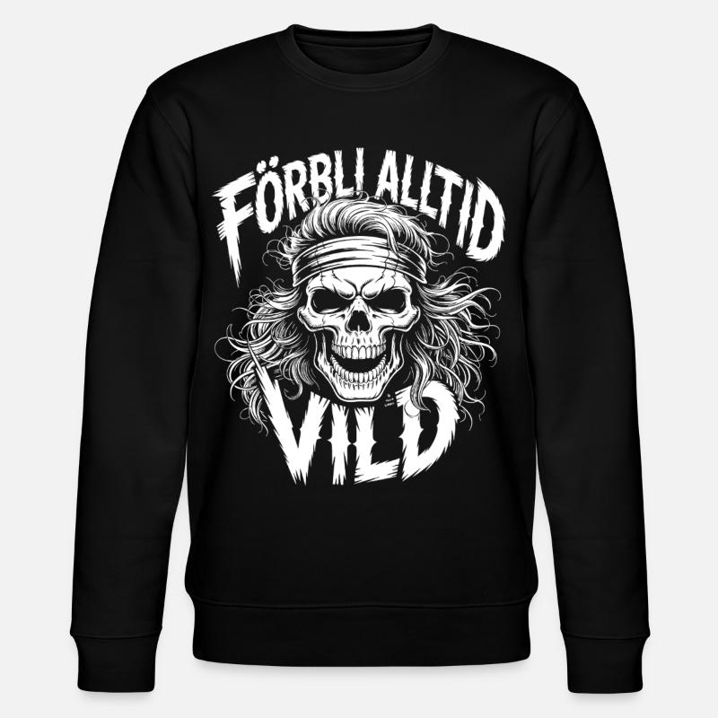 Wild Side Skull - Stanley/Stella Unisex Bio-Sweatshirt CHANGER  - Schwarz