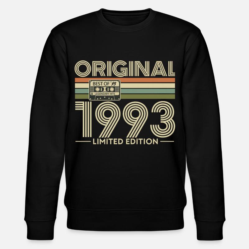 Retro 1993 Limited Edition Kassette - Stanley/Stella Unisex Bio-Sweatshirt CHANGER - Schwarz