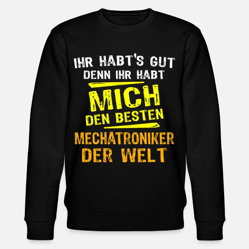 Mechatronics Technician Gift - Stanley/Stella CHANGER Unisex Organic Sweatshirt - black