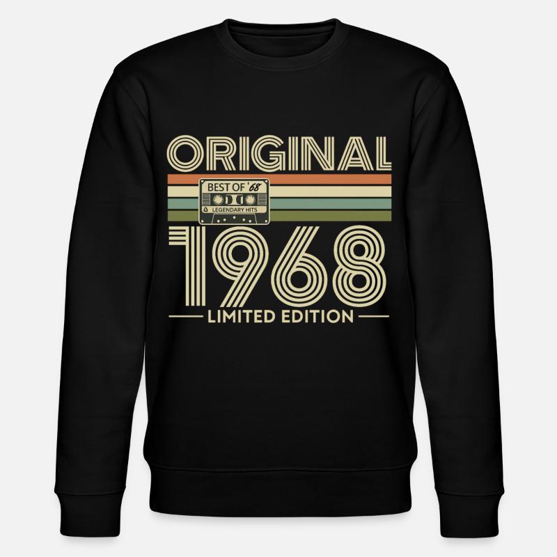 Original 1968 Rétro Limité - Sweat bio CHANGER Stanley/Stella Unisexe - noir
