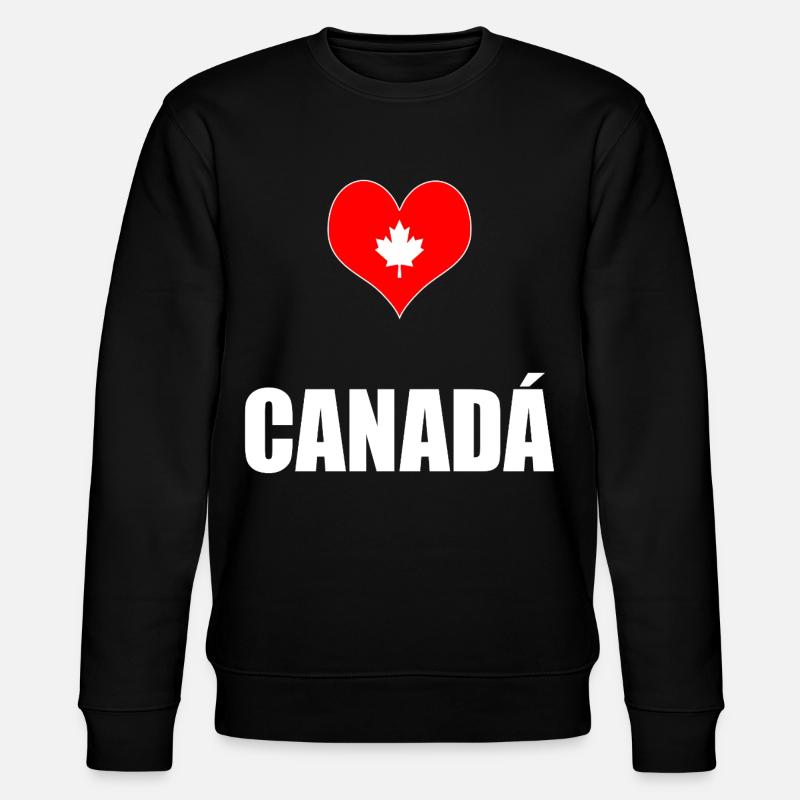 Kanada - Stanley/Stella Unisex Bio-Sweatshirt CHANGER  - Schwarz