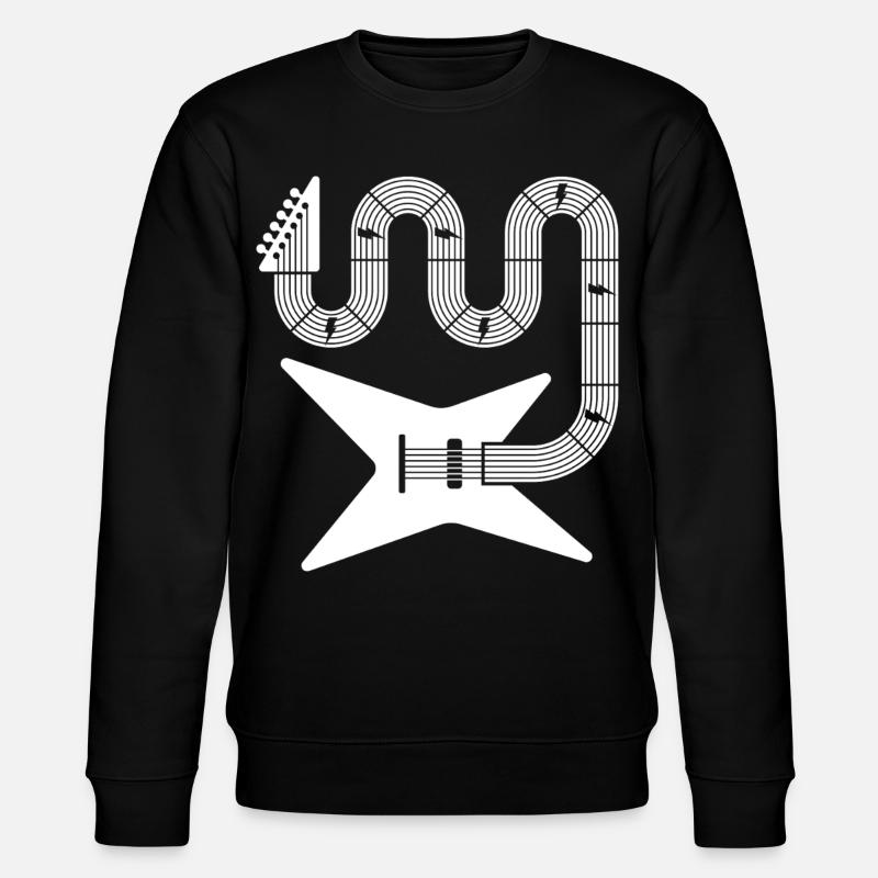 Guitare électrique abstraite - Sweat bio CHANGER Stanley/Stella Unisexe - noir