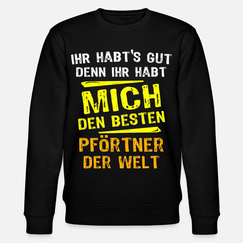 Pförtner Geschenk - Stanley/Stella Unisex Bio-Sweatshirt CHANGER  - Schwarz