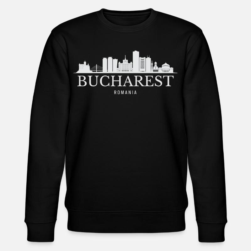 Silhouette de Bucarest, Roumanie de Bucarest - Sweat bio CHANGER Stanley/Stella Unisexe - noir