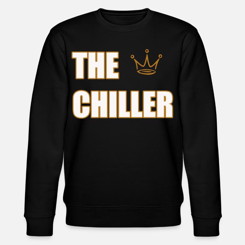 THE CHILLER – Cool & Minimal Statement Design - Stanley/Stella Unisex Bio-Sweatshirt CHANGER  - Schwarz