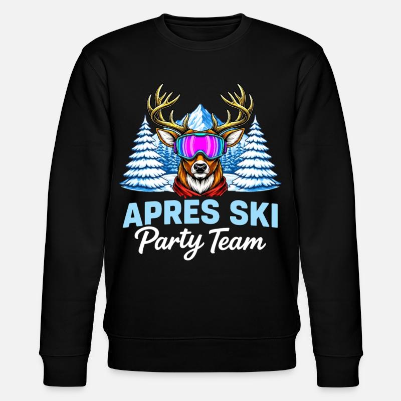 Apres Ski Party Team Hirsch - Stanley/Stella Unisex Bio-Sweatshirt CHANGER - Schwarz