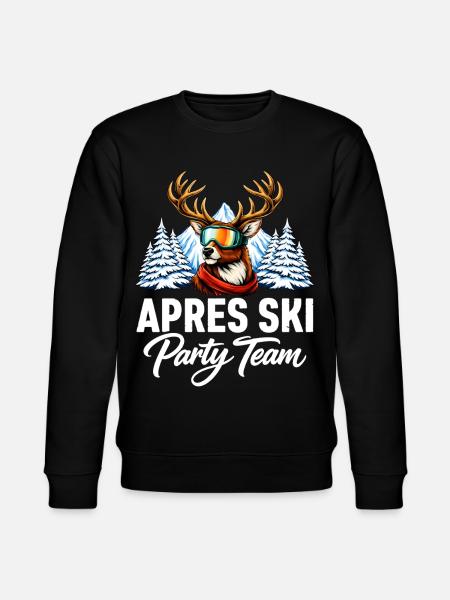 Après Ski Party Team - Stanley/Stella CHANGER Unisex Organic Sweatshirt - black