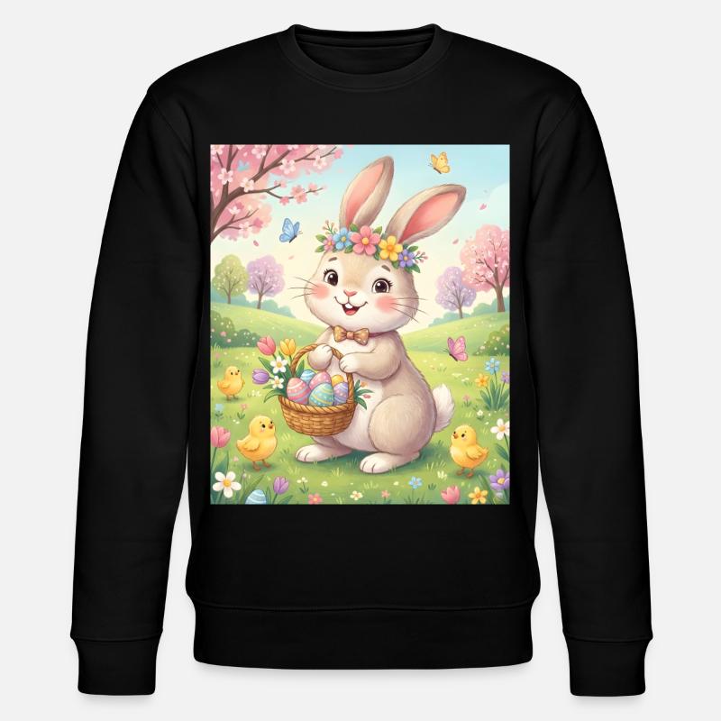 Lapin de Pâques - Sweat bio CHANGER Stanley/Stella Unisexe - noir