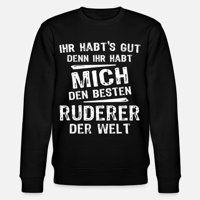 Rameur - Sweat bio CHANGER Stanley/Stella Unisexe - noir