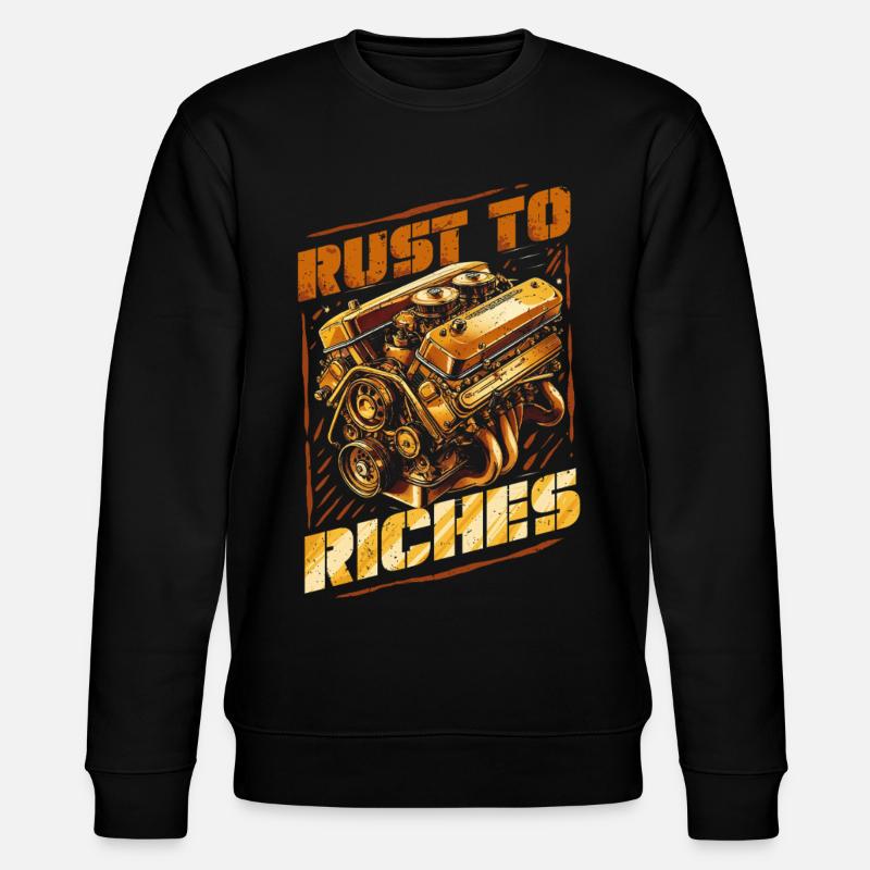 Auto Restauration Rust To Riches - Stanley/Stella Unisex Bio-Sweatshirt CHANGER  - Schwarz