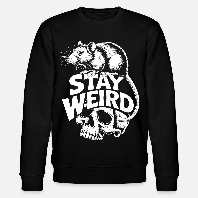 Reste Rat Crâne Bizarre - Sweat bio CHANGER Stanley/Stella Unisexe - noir