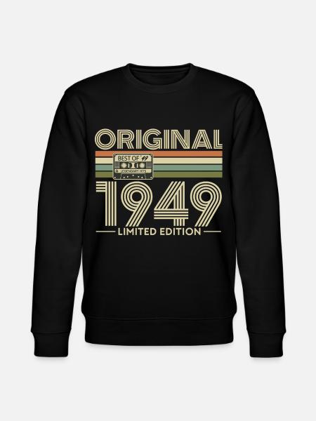Original 1949 Limited Edition Retro - Stanley/Stella CHANGER Unisex Organic Sweatshirt - black