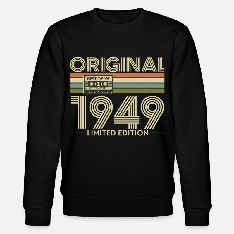 Original 1949 Édition Limitée Retro - Sweat bio CHANGER Stanley/Stella Unisexe - noir