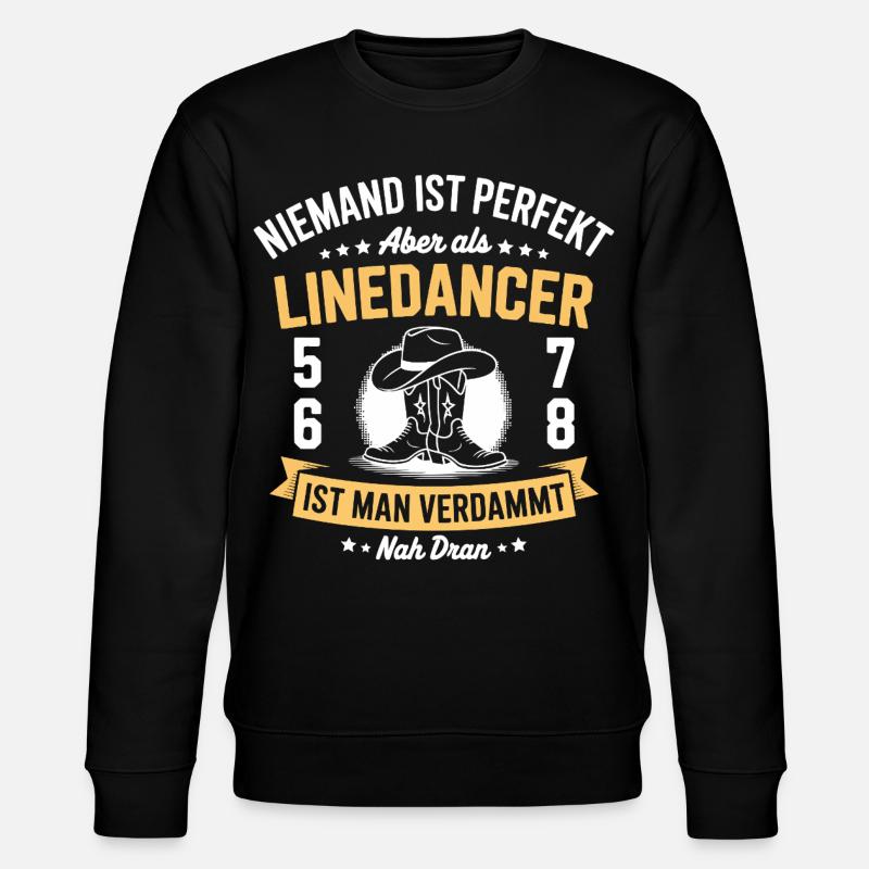 Linedance Country Western Line Dancer - Stanley/Stella Unisex Bio-Sweatshirt CHANGER  - Schwarz