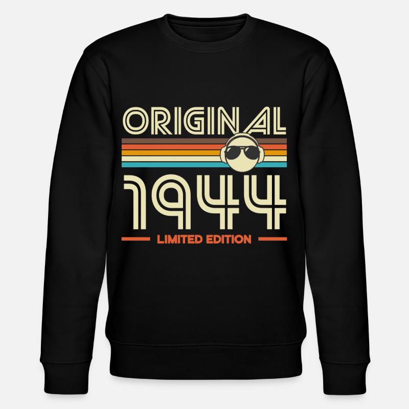 Originale Retro-Edition von 1944 - Stanley/Stella Unisex Bio-Sweatshirt CHANGER  - Schwarz