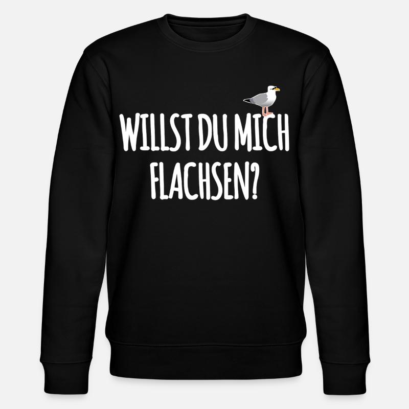 Hamburger Spruch - Stanley/Stella Unisex Bio-Sweatshirt CHANGER  - Schwarz