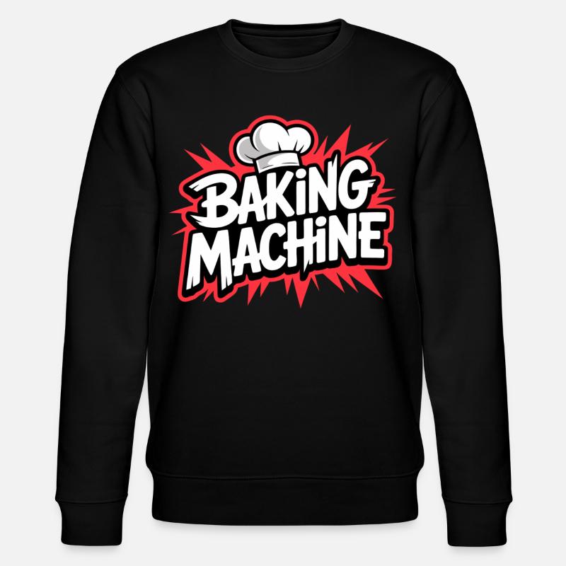 Baking Machine Fun - Stanley/Stella Unisex Bio-Sweatshirt CHANGER  - Schwarz