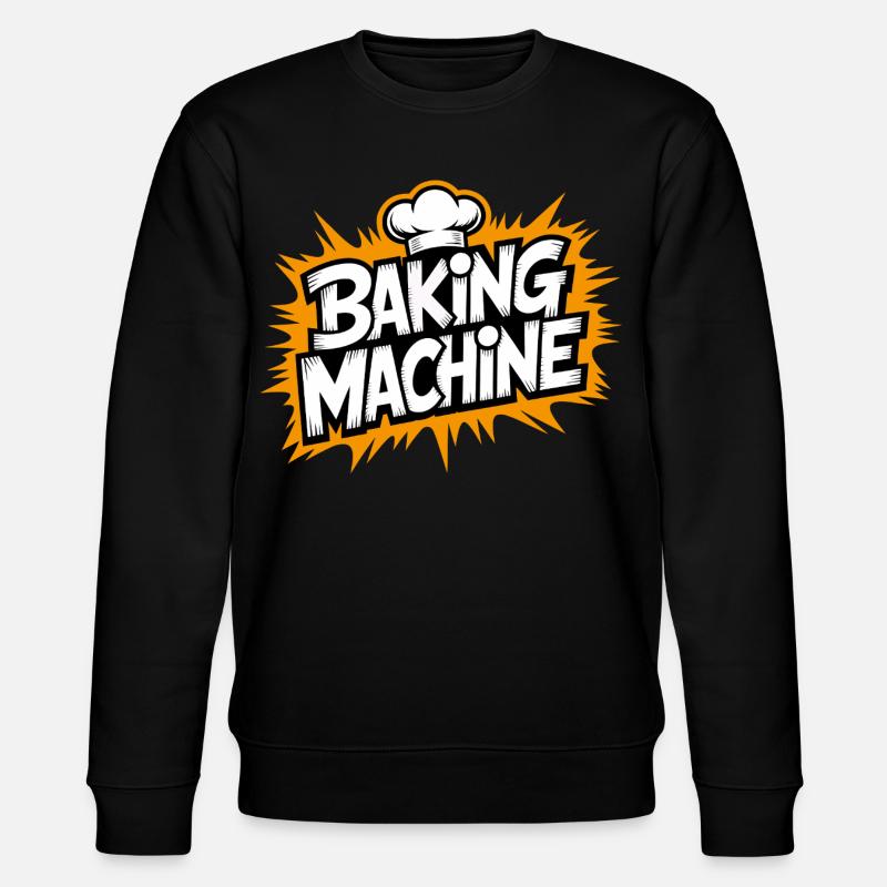 Baking Machine Fun - Stanley/Stella Unisex Bio-Sweatshirt CHANGER  - Schwarz