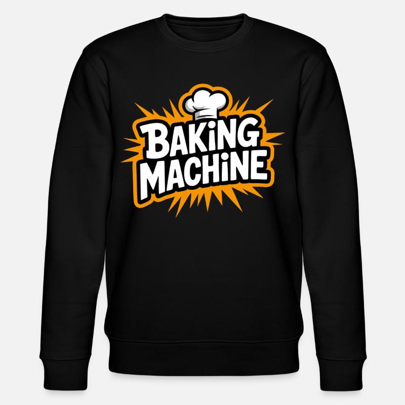 Baking Machine Fun - Stanley/Stella Unisex Bio-Sweatshirt CHANGER  - Schwarz