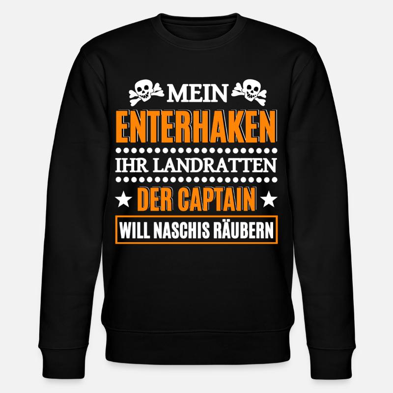 Capitaine pirate Nashi - Sweat bio CHANGER Stanley/Stella Unisexe - noir