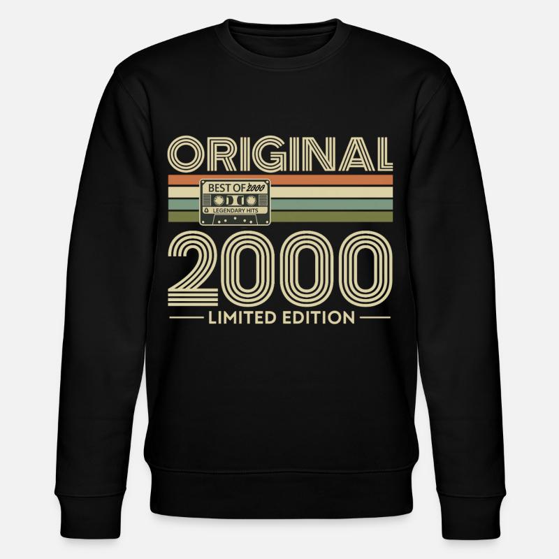 Originale Limited Edition von 2000 - Stanley/Stella Unisex Bio-Sweatshirt CHANGER  - Schwarz