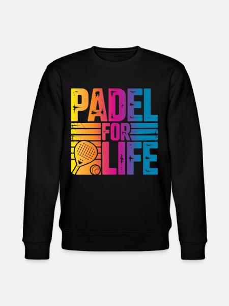 Padel for life - Stanley/Stella Unisex Bio-Sweatshirt CHANGER  - Schwarz