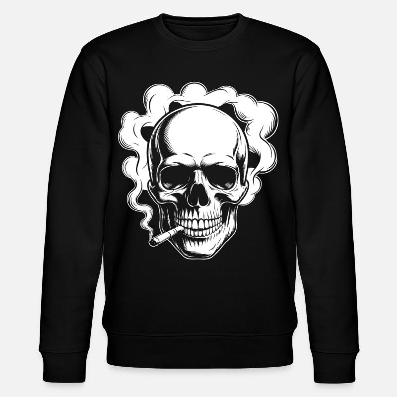 Conception du crâne fumant - Sweat bio CHANGER Stanley/Stella Unisexe - noir