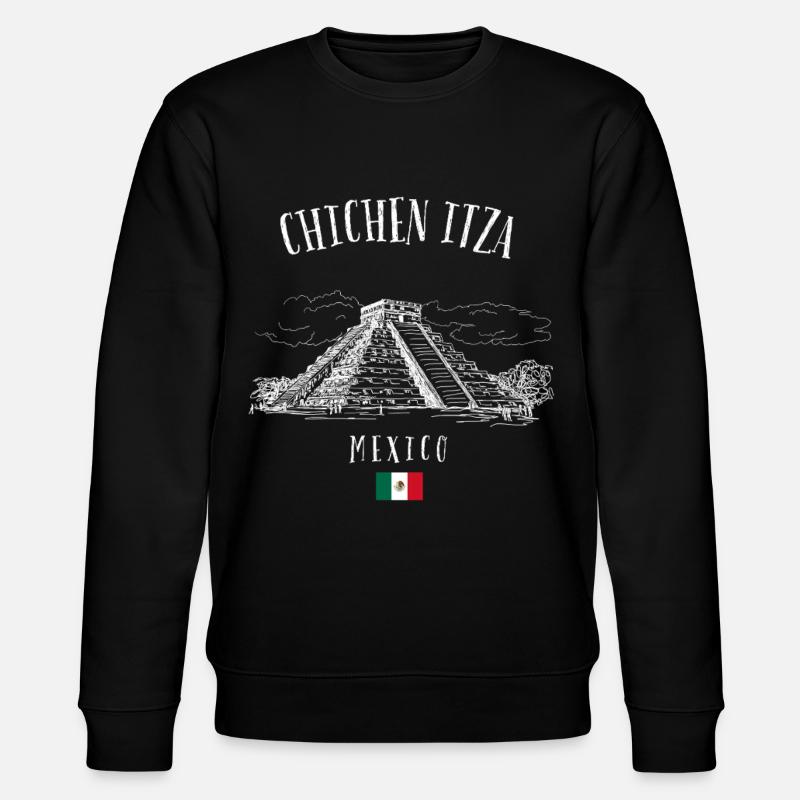 Pyramide de Chichen Itza, Mexique - Sweat bio CHANGER Stanley/Stella Unisexe - noir