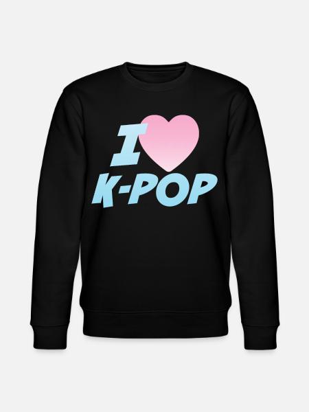 Ich liebe K-Pop - Stanley/Stella Unisex Bio-Sweatshirt CHANGER - Schwarz