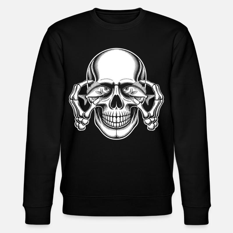 Crâne aux yeux de poisson - Sweat bio CHANGER Stanley/Stella Unisexe - noir