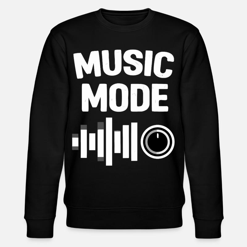 Music Mode On Equalizer - Stanley/Stella CHANGER Unisex Organic Sweatshirt - black