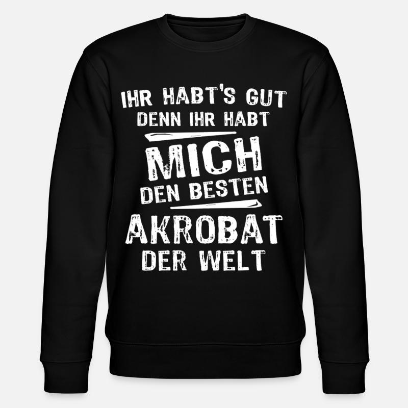 Akrobat - Stanley/Stella Unisex Bio-Sweatshirt CHANGER  - Schwarz