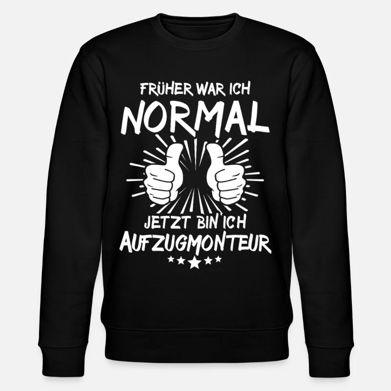 Elevator Technician - Stanley/Stella CHANGER Unisex Organic Sweatshirt - black