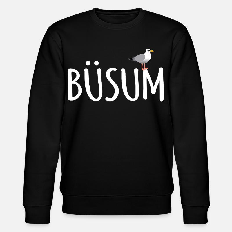 Mouette de Büsum - Sweat bio CHANGER Stanley/Stella Unisexe - noir