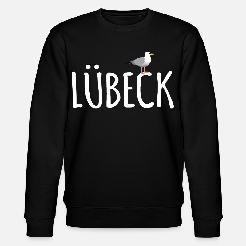 Lübeck Möwe - Stanley/Stella Unisex Bio-Sweatshirt CHANGER  - Schwarz