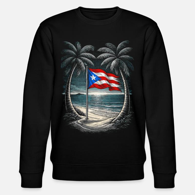 Puerto Rico Boricua - Stanley/Stella Unisex Bio-Sweatshirt CHANGER  - Schwarz