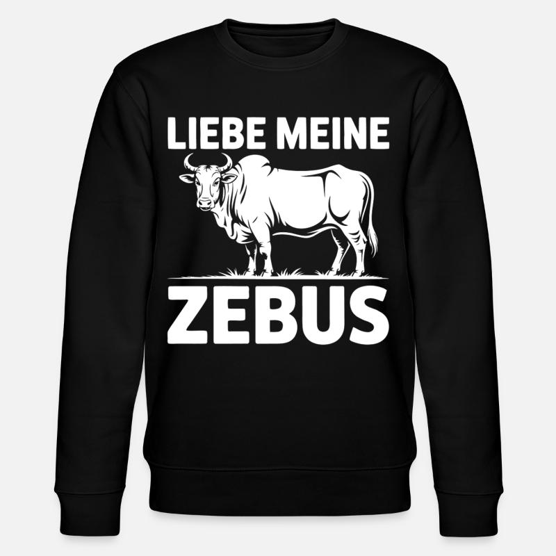 J’adore mon Zebus - Sweat bio CHANGER Stanley/Stella Unisexe - noir