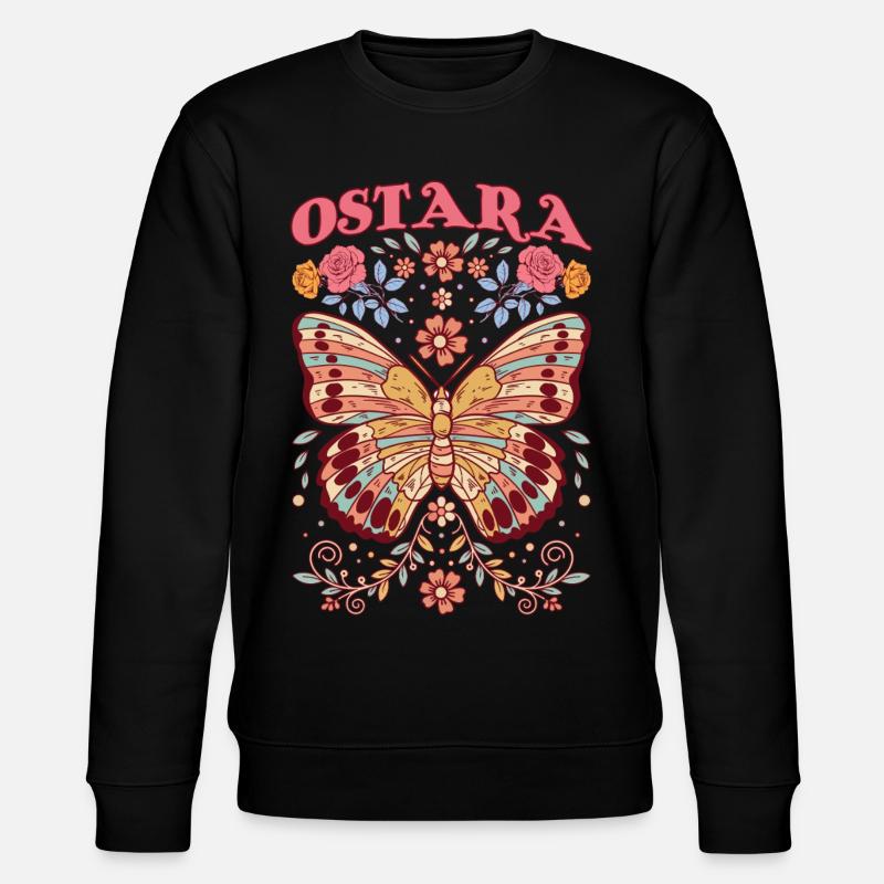 Ostara Månebarn God påske Ostara - Stanley/Stella CHANGER økologisk unisex-sweatshirt - svart