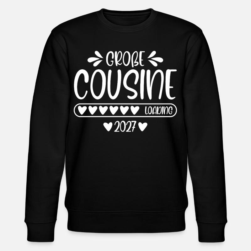 Große Cousine 2027 loading - Stanley/Stella Unisex Bio-Sweatshirt CHANGER  - Schwarz