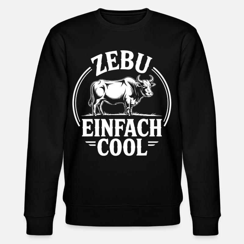 Zebu just cool - Stanley/Stella CHANGER Unisex Organic Sweatshirt - black